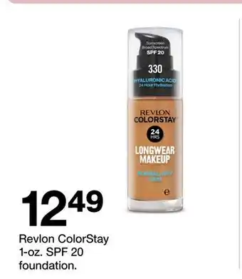 Target Revlon ColorStay 1-oz. SPF 20 foundation offer