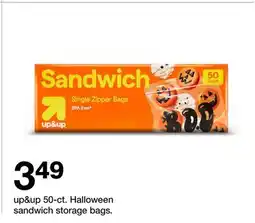 Target up & up 50-ct. Halloween sandwich storage bags offer
