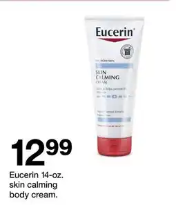 Target Eucerin 14-oz. skin calming body cream offer