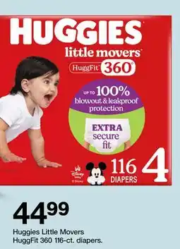 Target Huggies Little Movers HuggFit 360 116-ct. diapers offer
