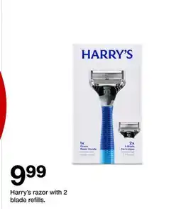 Target Harry's razor with 2 blade refills offer