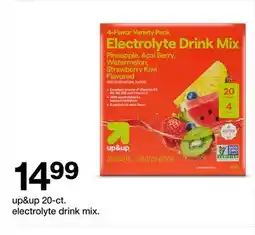 Target up & up 20-ct. electrolyte drink mix offer