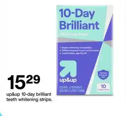 Target up & up 10-day brilliant teeth whitening strips offer