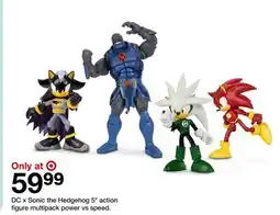 Target DC x Sonic the Hedgehog 5 action figure multipack power vs speed offer