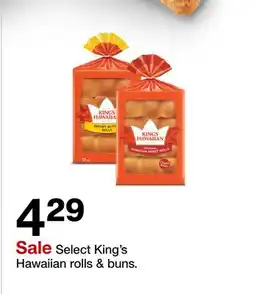 Target Select King's Hawaiian rolls & buns offer