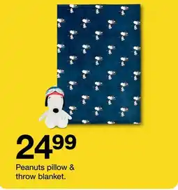 Target Peanuts pillow & throw blanket offer