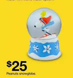 Target Peanuts snowglobe offer