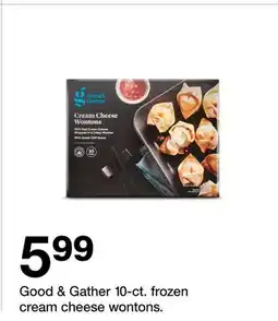 Target Good & Gather 10-ct. frozen cream cheese wontons offer