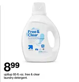 Target up&up 92-fl.- oz. free & clear laundry detergent offer