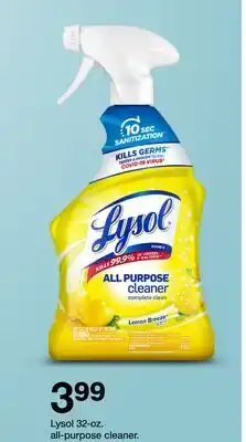 Target Lysol 32-oz. all-purpose cleaner offer