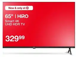Target 65 HIRO Smart 4K UHD HDR TV offer