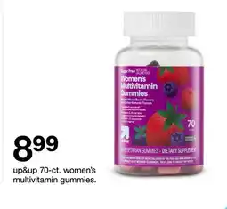 Target up&up 70-ct. women's multivitamin gummies offer