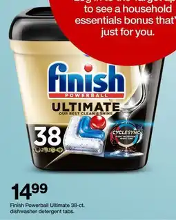 Target Finish Powerball Ultimate 38-ct. dishwasher detergent tabs offer