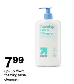 Target up & up 12 - oz. foaming facial cleanser offer
