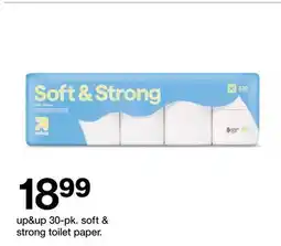 Target up&up 30-pk. soft & strong toilet paper offer