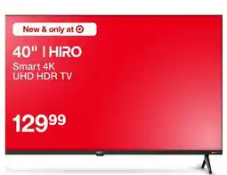 Target 40 HIRO Smart 4K UHD HDR TV offer