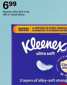 Target Kleenex Ultra Soft 4-pk. 480-ct. facial tissue offer