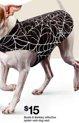 Target Boots & Barkley reflective spider web dog vest offer