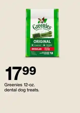 Target Greenies 12-oz. dental dog treats offer