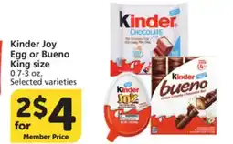 Pavilions Kinder Joy Egg or Bueno King size offer