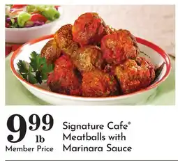 Pavilions Signature Cafe Meatballs with Marinara Sauce offer