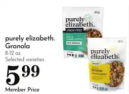 Pavilions purely elizabeth. Granola offer