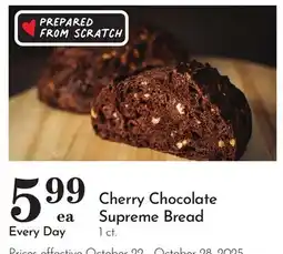 Pavilions Cherry Chocolate Supreme Bread offer