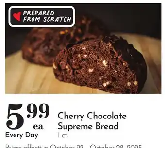 Pavilions Cherry Chocolate Supreme Bread offer