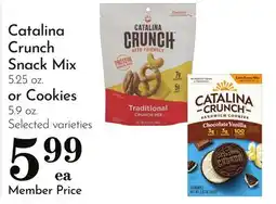 Pavilions Catalina Crunch Snack Mix 5.25 oz. or Cookies 5.9 oz offer