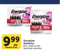 Pavilions Energizer Batteries offer
