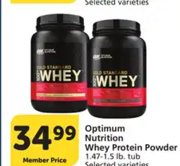 Pavilions Optimum Nutrition Whey Protein Powder offer