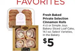 Food 4 Less Fresh Baked Private Selection Cinnamon Rolls offer