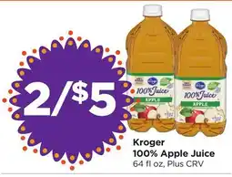 Food 4 Less Kroger 100% Apple Juice offer