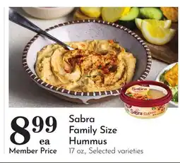 Pavilions Sabra Family Size Hummus offer