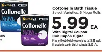 Food 4 Less Cottonelle Bath Tissue offer