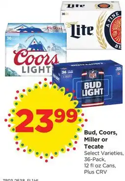 Food 4 Less Bud, Coors, Miller or Tecate offer