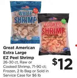 Food 4 Less Great American Extra Large EZ Peel Shrimp offer
