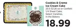 Food 4 Less Cookies & Creme Ice Cream Cake offer