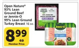 Albertsons Open Nature 93% Lean Ground Beef or Jennie-O 99% Lean Ground Turkey Breast 16 oz offer