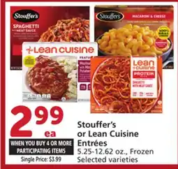 Albertsons Stouffer's or Lean Cuisine Entrées offer
