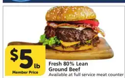 Albertsons Fresh 80% Lean Ground Beef offer