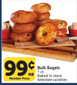 Albertsons Bulk Bagels offer