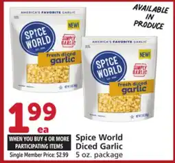Albertsons Spice World Diced Garlic offer
