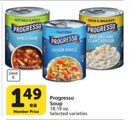 Albertsons Progresso Soup offer
