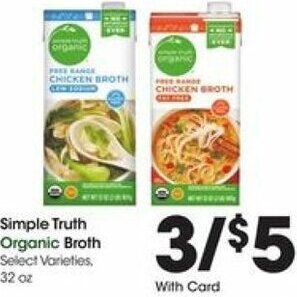 Kroger Simple Truth Organic Broth 32 oz offer