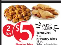 Albertsons Turnovers 4 ct. or Pastry Bites 18 ct offer