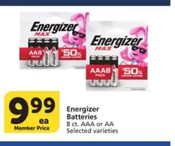 Albertsons Energizer Batteries offer