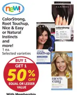 Vons ColorStrong, Root Touchup, Nice & Easy or Natural Instincts and more! offer