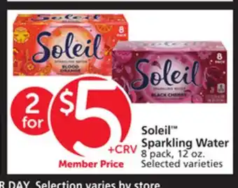 Vons Soleil Sparkling Water offer