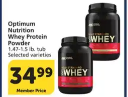Vons Optimum Nutrition Whey Protein Powder offer